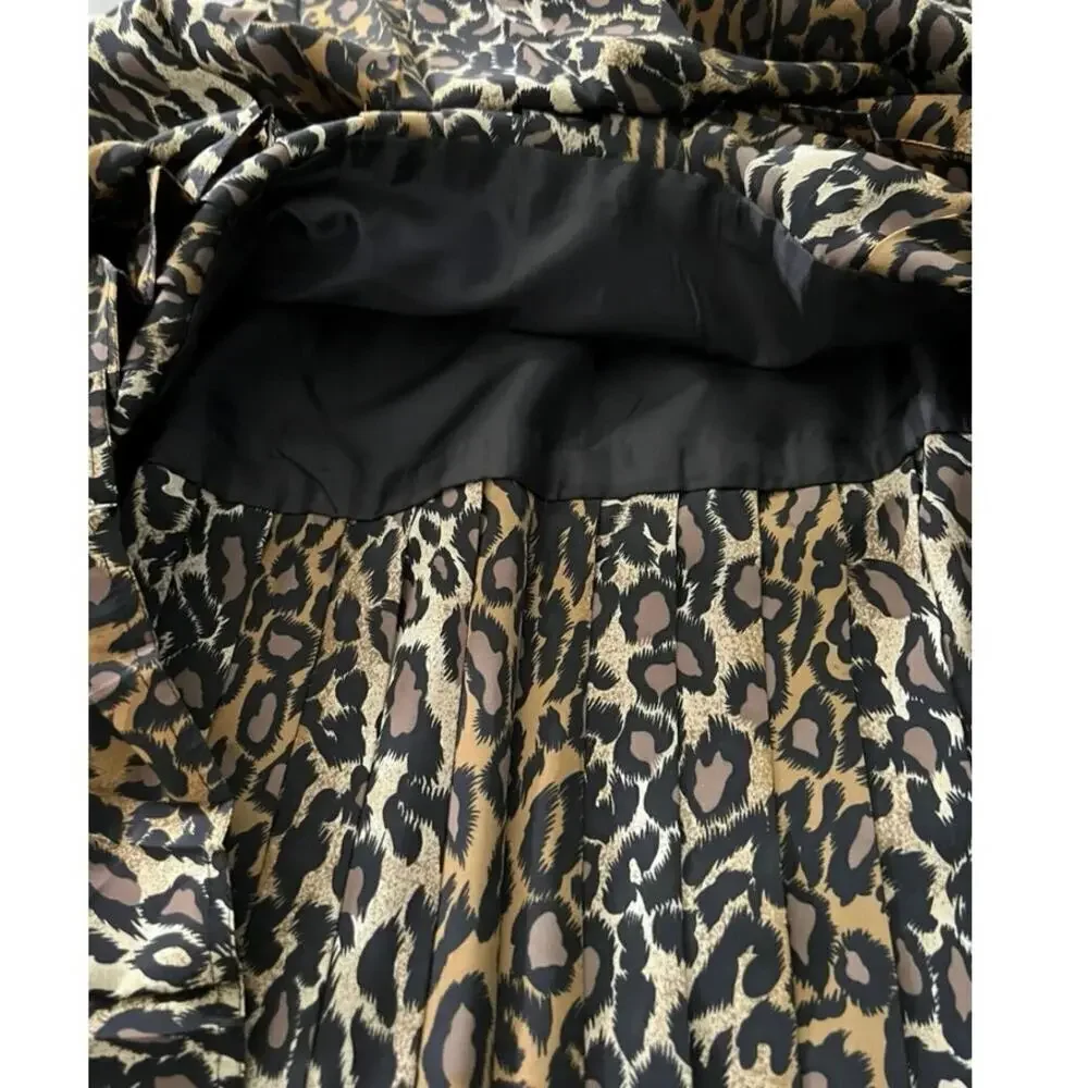 Vintage cheetah print maxi skirt sz 10